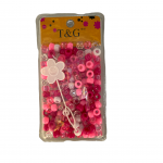 BEADS LGE PINK 200PCS