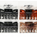 CLAW HAIR CLIP BDL 2PCS BLACK & COFFEE