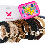 HAIR BAND 5PCS COFFEE & GREY
