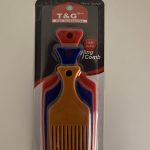 SLICK TOOL AFRO COMB PLASTIC 3PC ASSTD