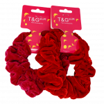 VELVET SCRUNCHY LARGE RED